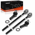 Set of 4 Steering Tie Rod Ends for Mitsubishi Diamante