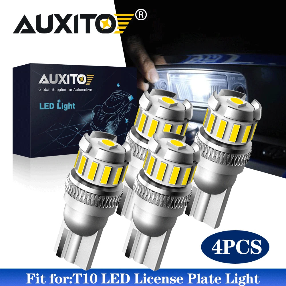 4X T10 LED Bulbs for CNABUS Interior Dome License Plate Light (6500K)