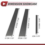 6 Pcs Door Pillar Window Trim for Mercedes S-Class  Carbon Fiber