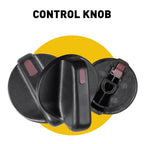 Set of 3 AC Climate Control Knob Switches for Toyota Tacoma (1995–2004)