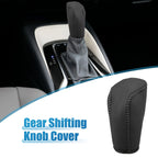 1 Pcs Gear Shifting Knob Cover for Hyundai Verna (2010–2014) Faux Leather Black 726215795974