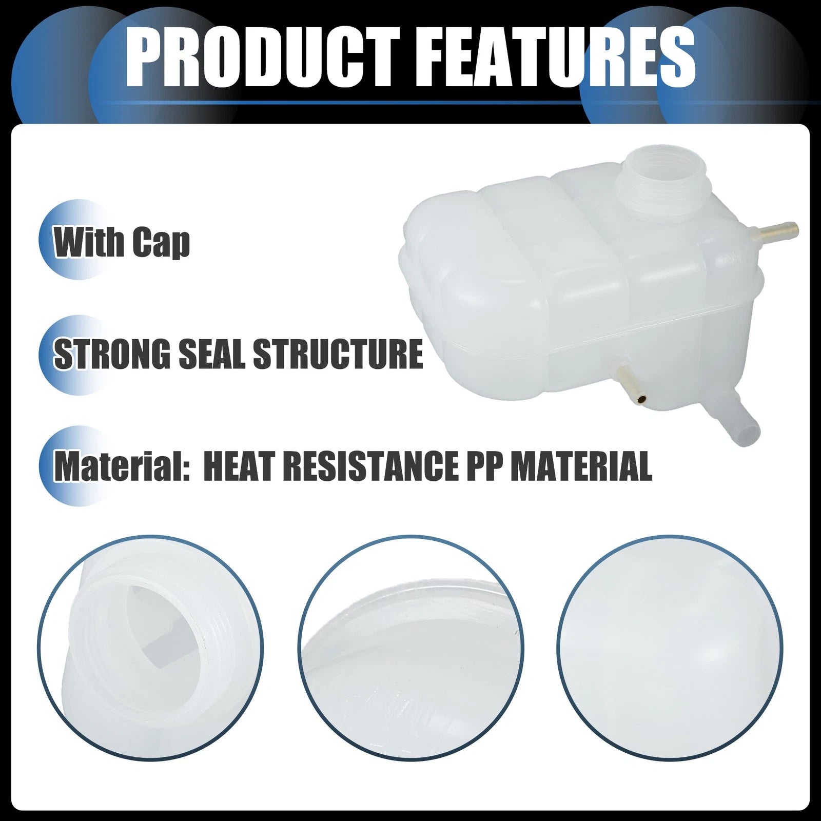 Coolant Expansion Overflow Tank No. 96553255/96813425 for Chevrolet Optra (2004–2005)