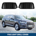 1 Pair Fog Light Grill Honeycomb for Audi Q5 (2018–2021) No. 80A807679D/80A807680D