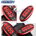 Soft Red TPU Leather Key Cover Holder for Nissan (2016–2020)