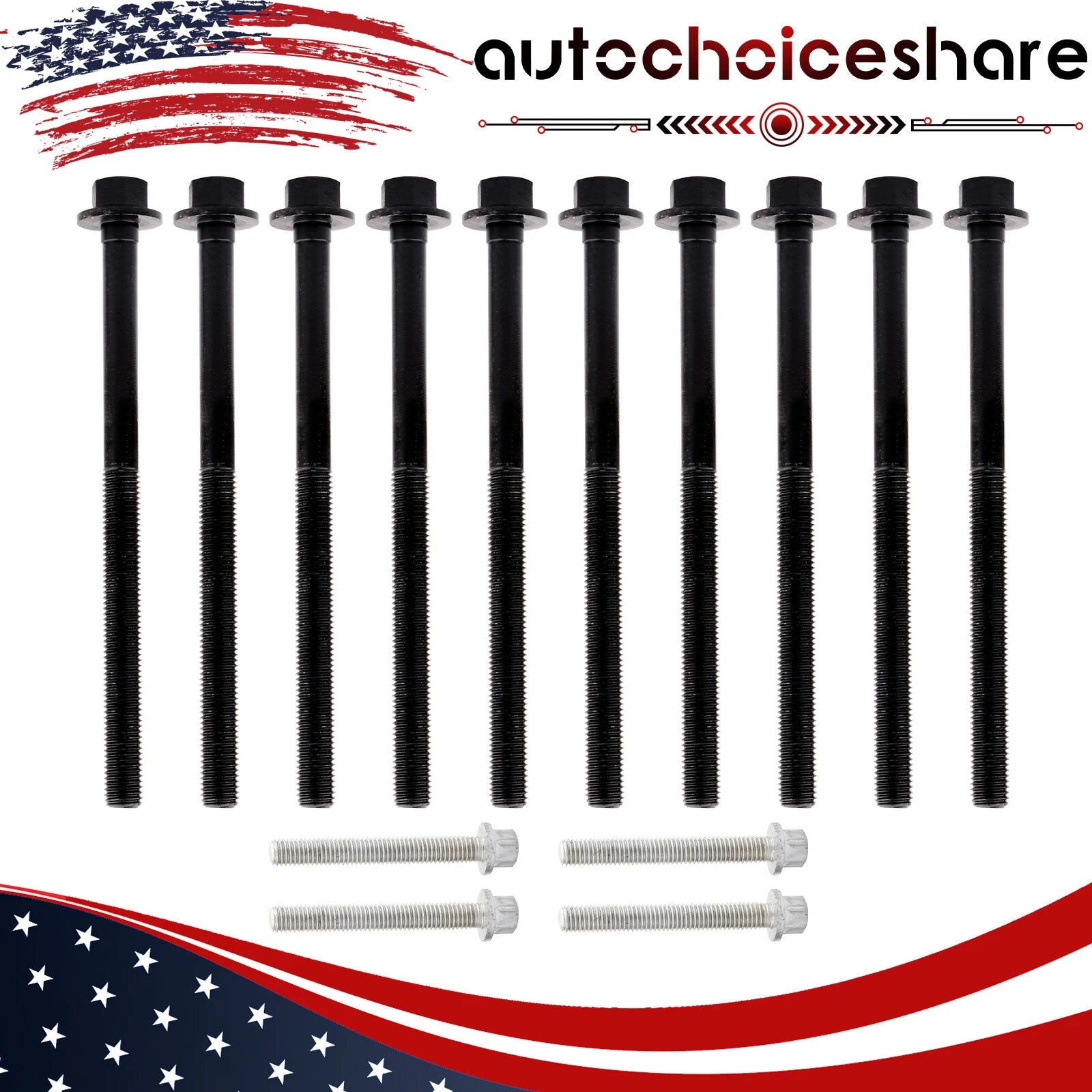 Head Bolts Kit for Chevrolet Cobalt Malibu Cavalier GMC Terrain Buick Regal (2005–2010)