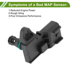 Manifold Absolute Pressure Sensor No.2S6A9F479BA for Ford C-Max (2004–2007)
