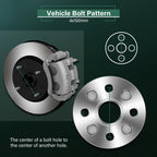 2X Wheel Spacers 4x100 1" 12x1.5 for Toyota Prius Mazda Miata (2000–2023)