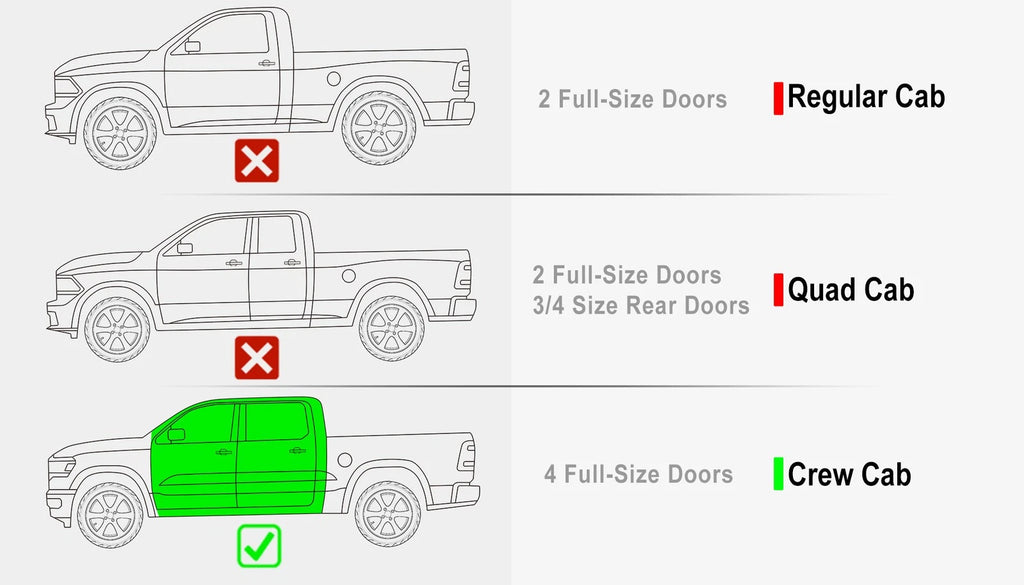 Drop Down Steps for Dodge Ram 1500 2500 3500 Crew Cab (2009-2018)