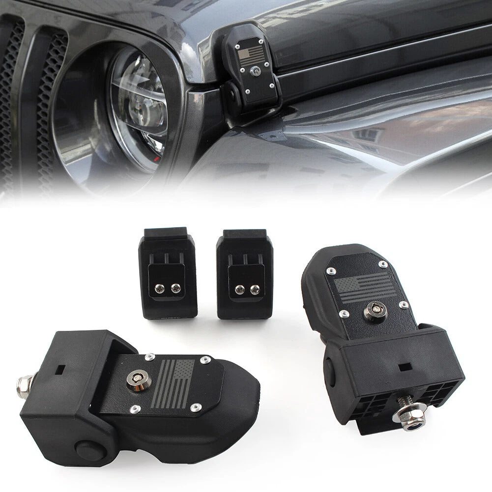 Pair of Hood Latches for Jeep Wrangler JL (2018–2023)