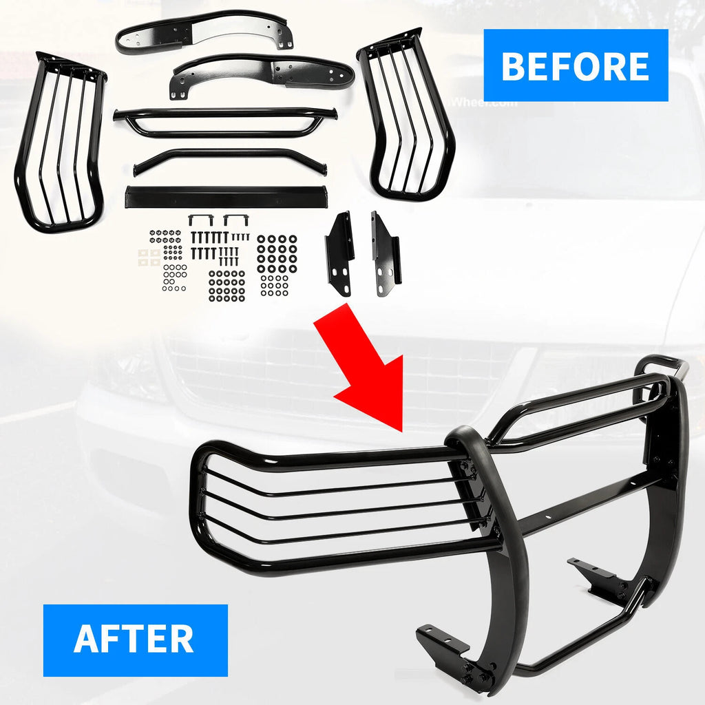 Black Steel Bumper Grille Brush Guard for Ford Explorer (2002–2005)