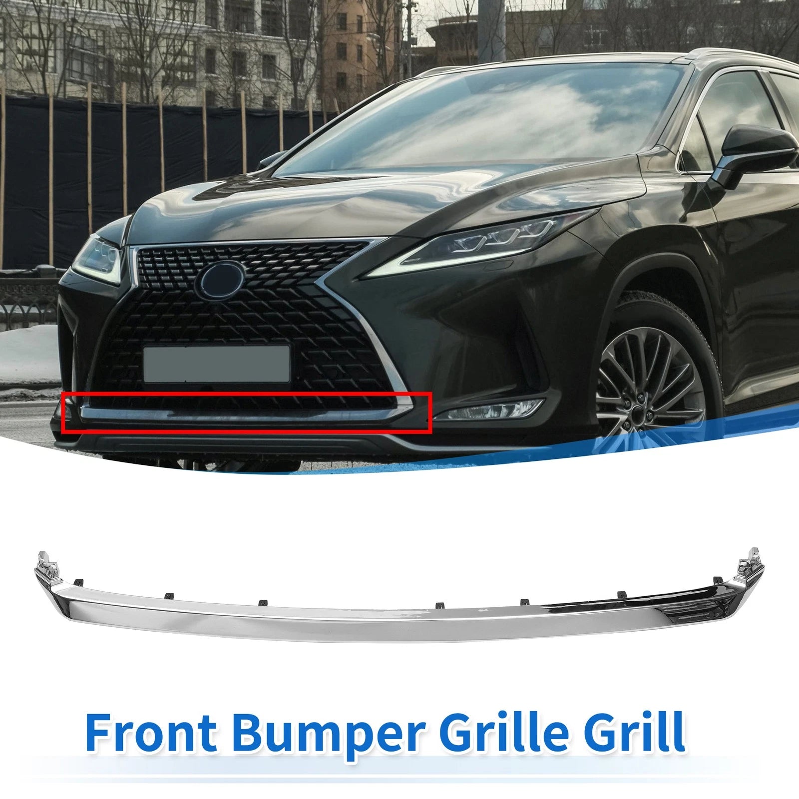 Front Grille Trim for Lexus RX350 RX350L RX450h RX450hL (2018–2023)