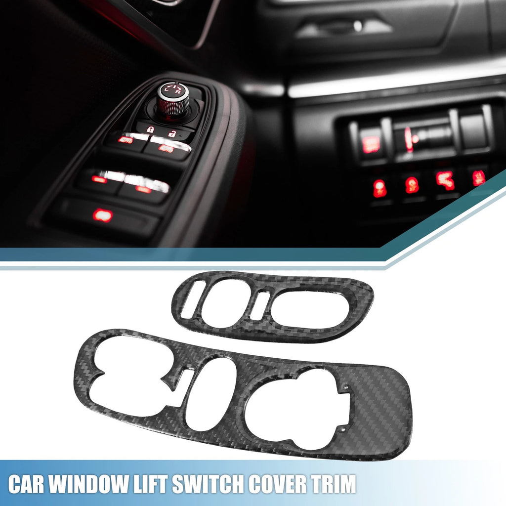 Set of 2 Car Window Lift Switch Covers for Chevy Corvette C5 (1998–2004)