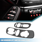 Set of 2 Car Window Lift Switch Covers for Chevy Corvette C5 (1998–2004)