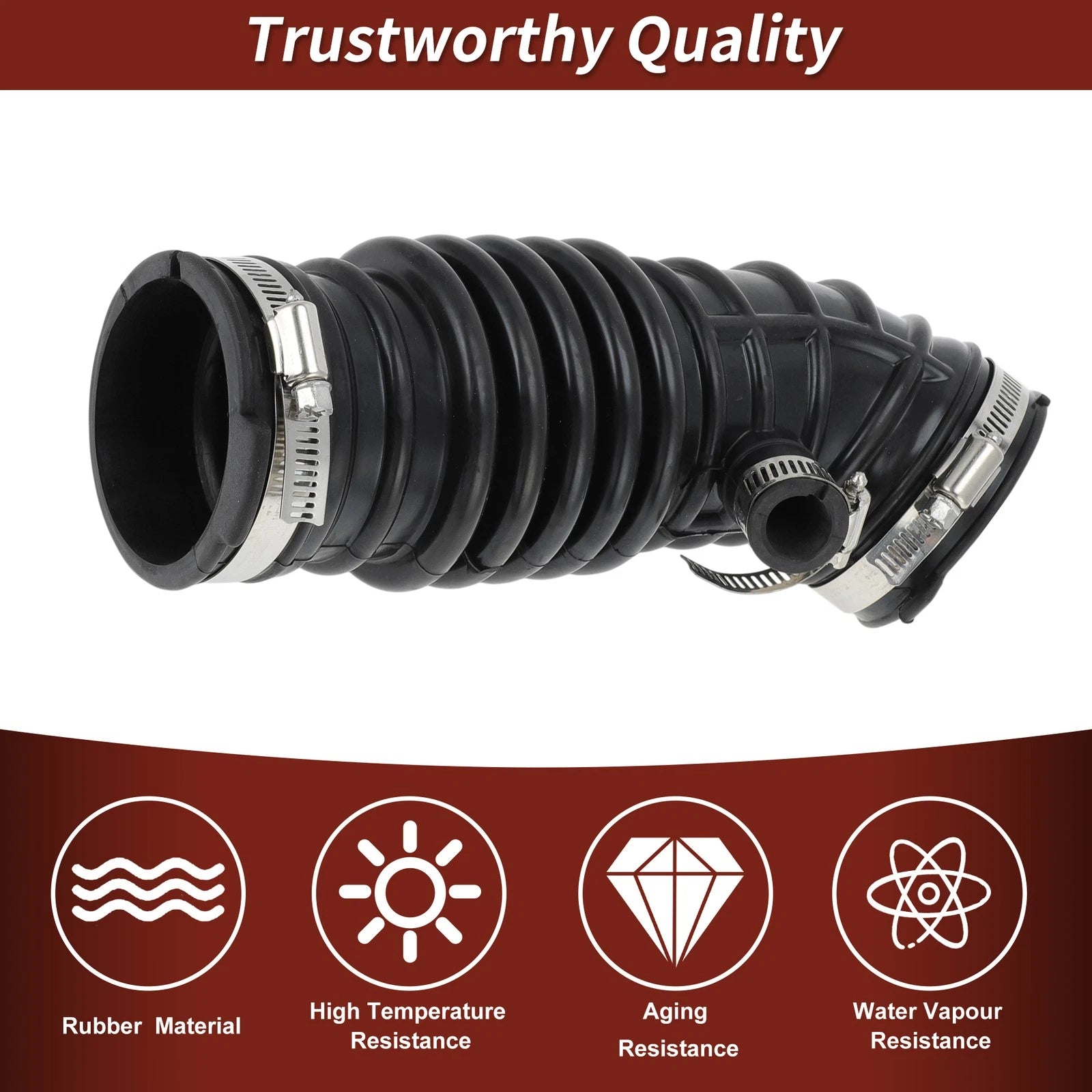 Air Intake Hose with Clamps for Infiniti G37 Q40 Q60 QX50 (2008–2019) No.16576EY00A