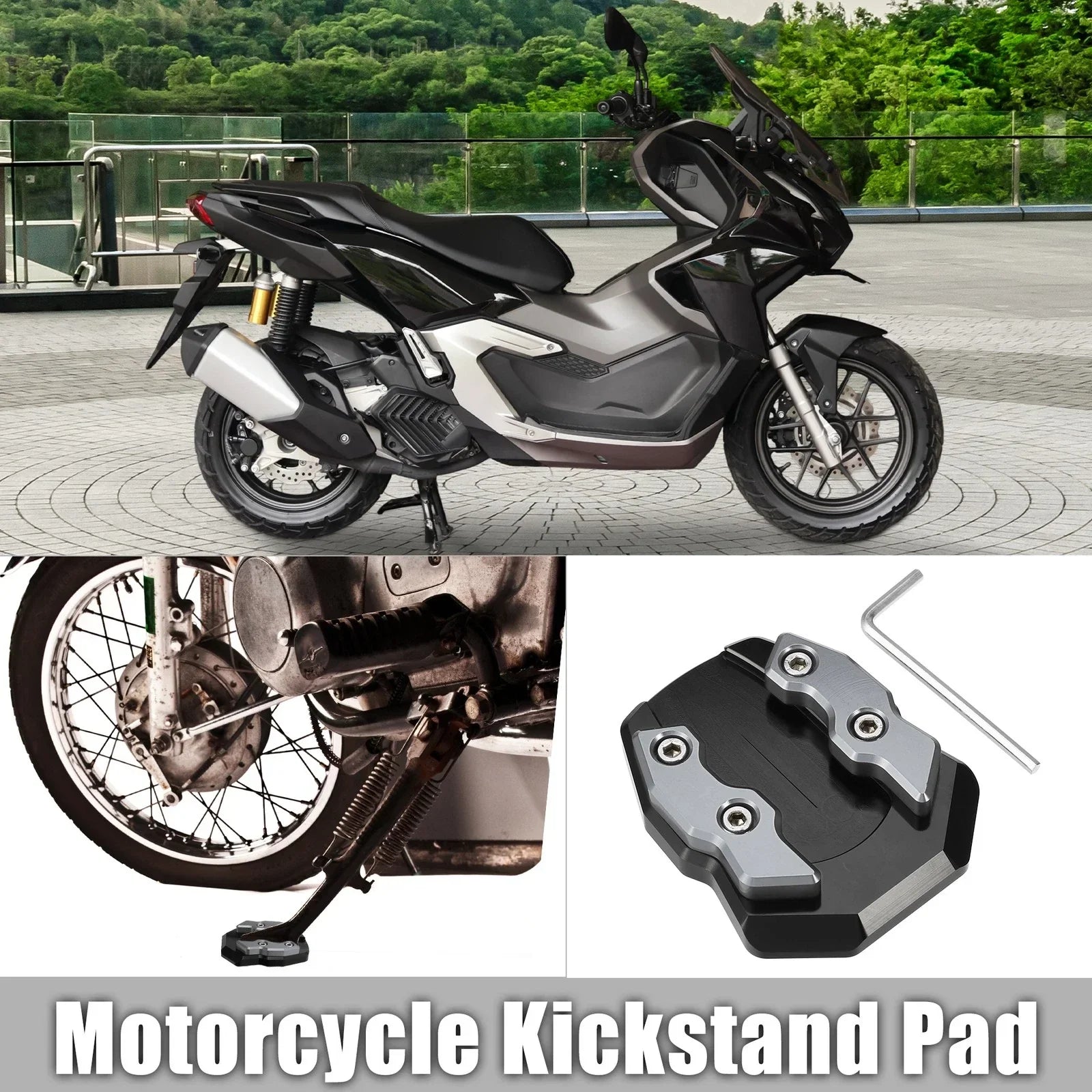 Aluminum Alloy Kickstand Pad for Honda Adv-160 (2022)