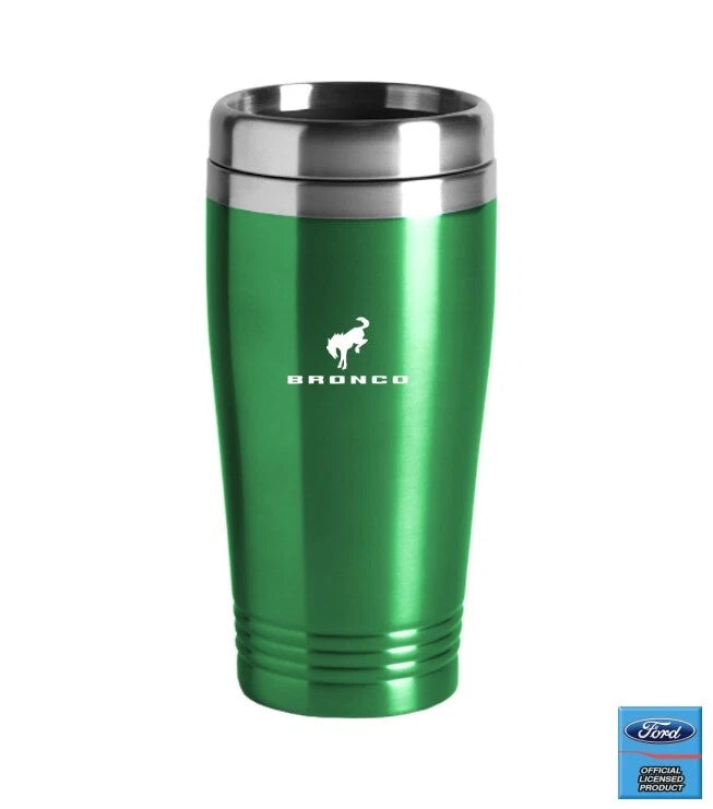 Travel Coffee Mug Tumbler Green Stainless Steel for Ford Bronco (2021–2022)