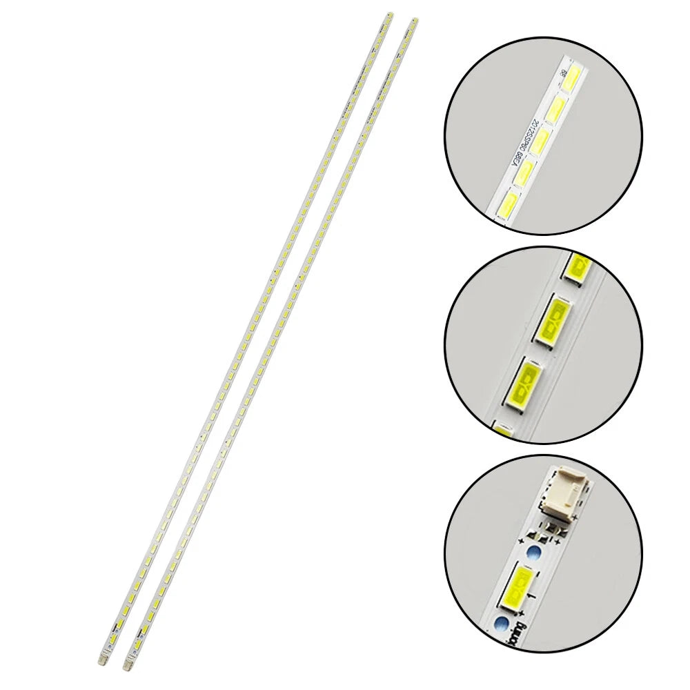 2X 68LED 676mm LED Strip for Sharp/Vizio E601I-A3, E601I-A3E (2013–2014)