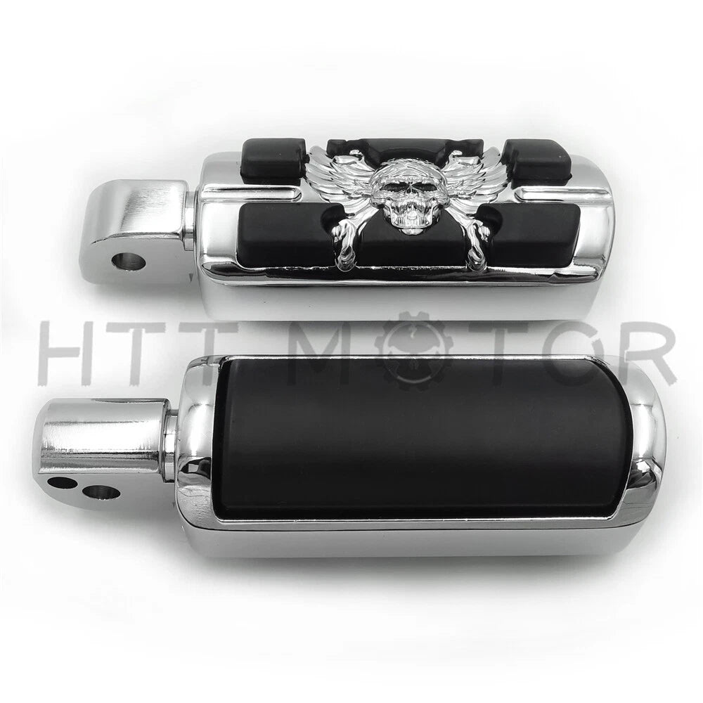 Pirate Skull Footpegs for Harley Softail Fat Boy FLFB, Fat Bob FXFB (2018–2023)
