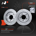 Front Side Drilled Brake Rotors for Ford F-150 (1997–2004) 4WD 5-Lug