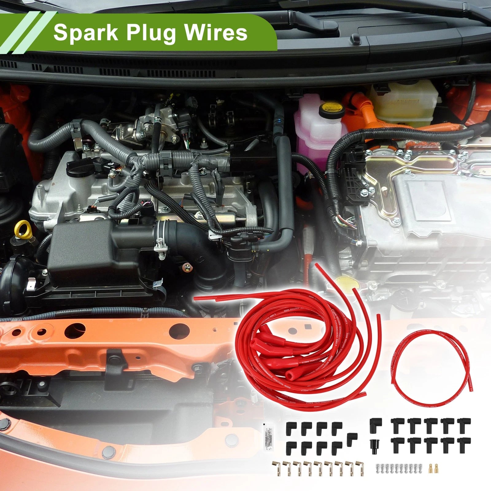 Spark Plug Wires for Chevy Big Block HEI 396 427 454 502 (1965–2009)