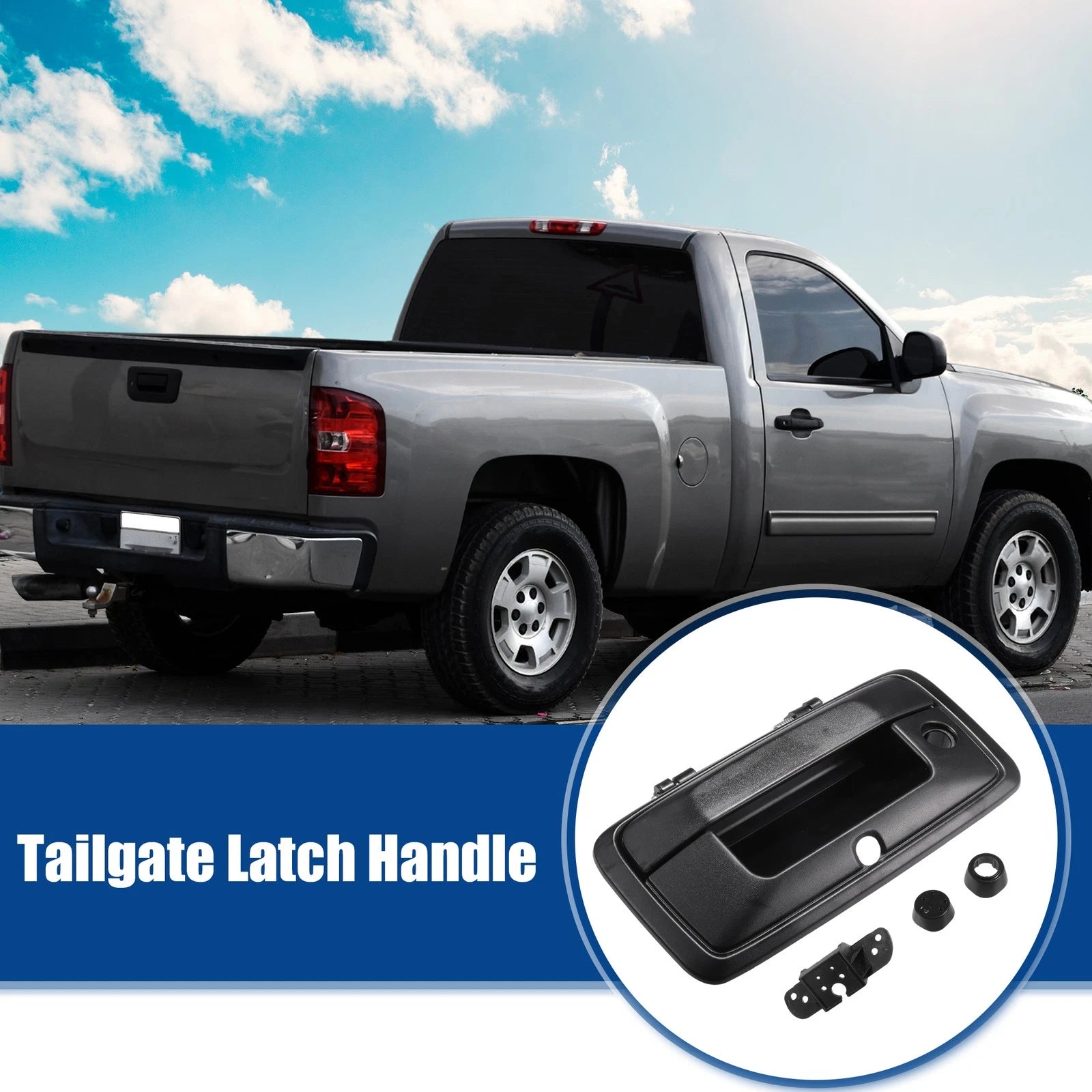 Tailgate Handle Liftgate Latch for Chevrolet Silverado GMC Sierra (2016–2019)