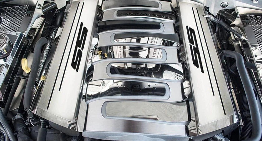 Top Plates with Black Vinyl SS Inlay for 2016-2020 Camaro SS with ACC