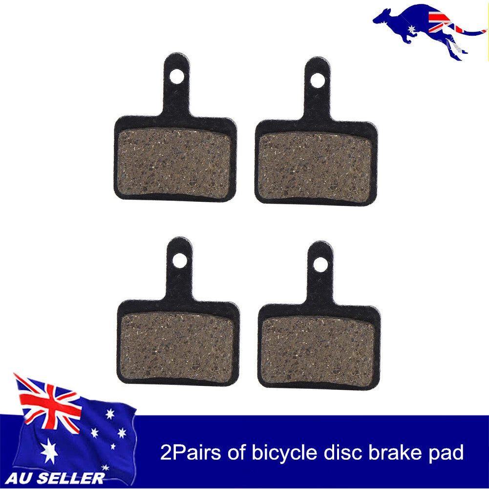 2 Pairs Disc Brake Resin Pads for Shimano M375 M395 M446 M515 (2000–2023)