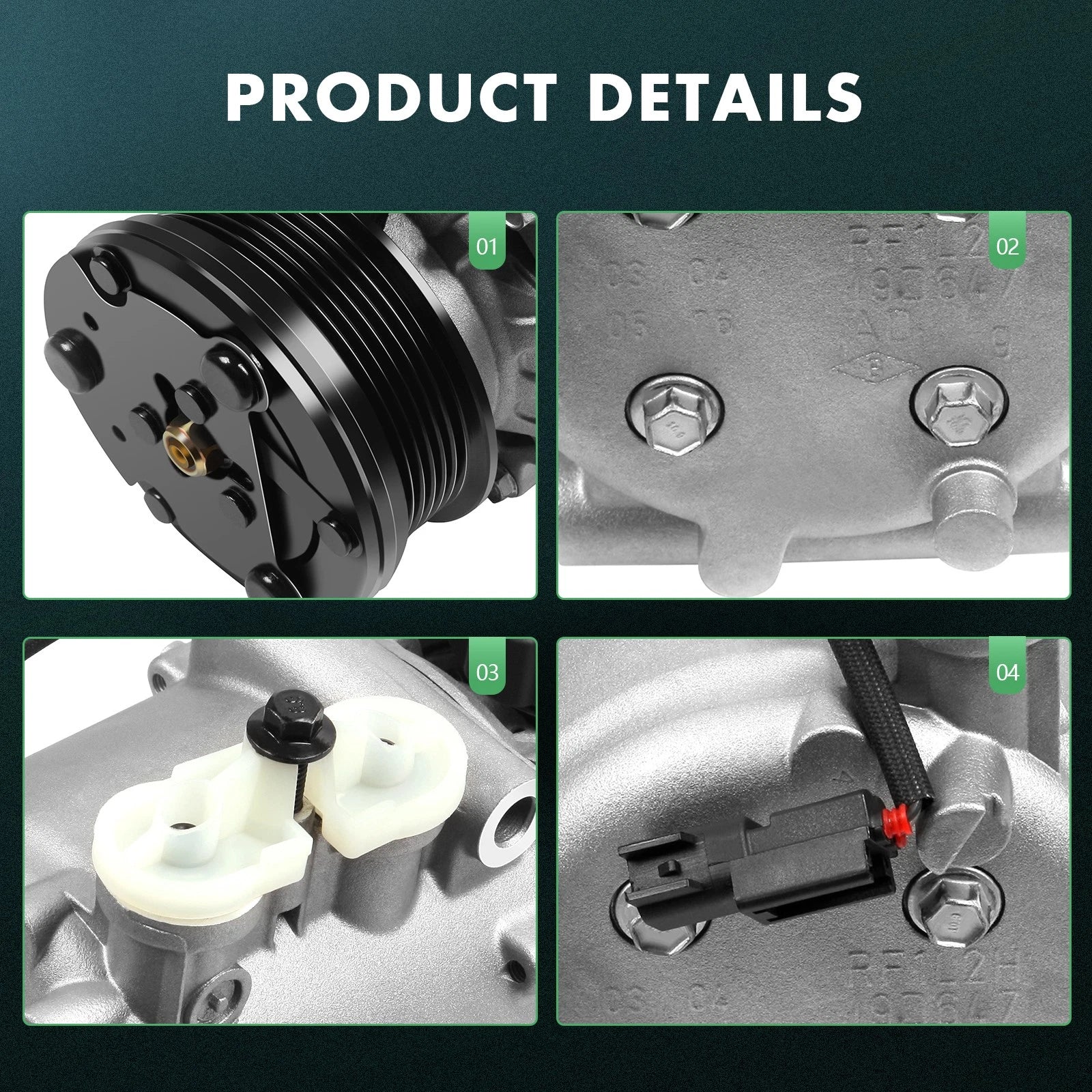 AC Compressor with Clutch for Ford E-150 E-250 (2003–2007)