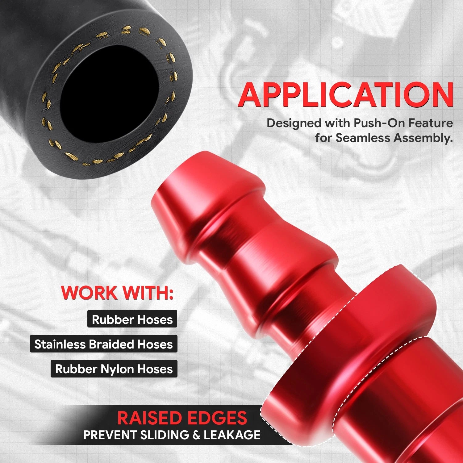 AN4 90 Degree Swivel Oil/Fuel Line Hose End Fitting for