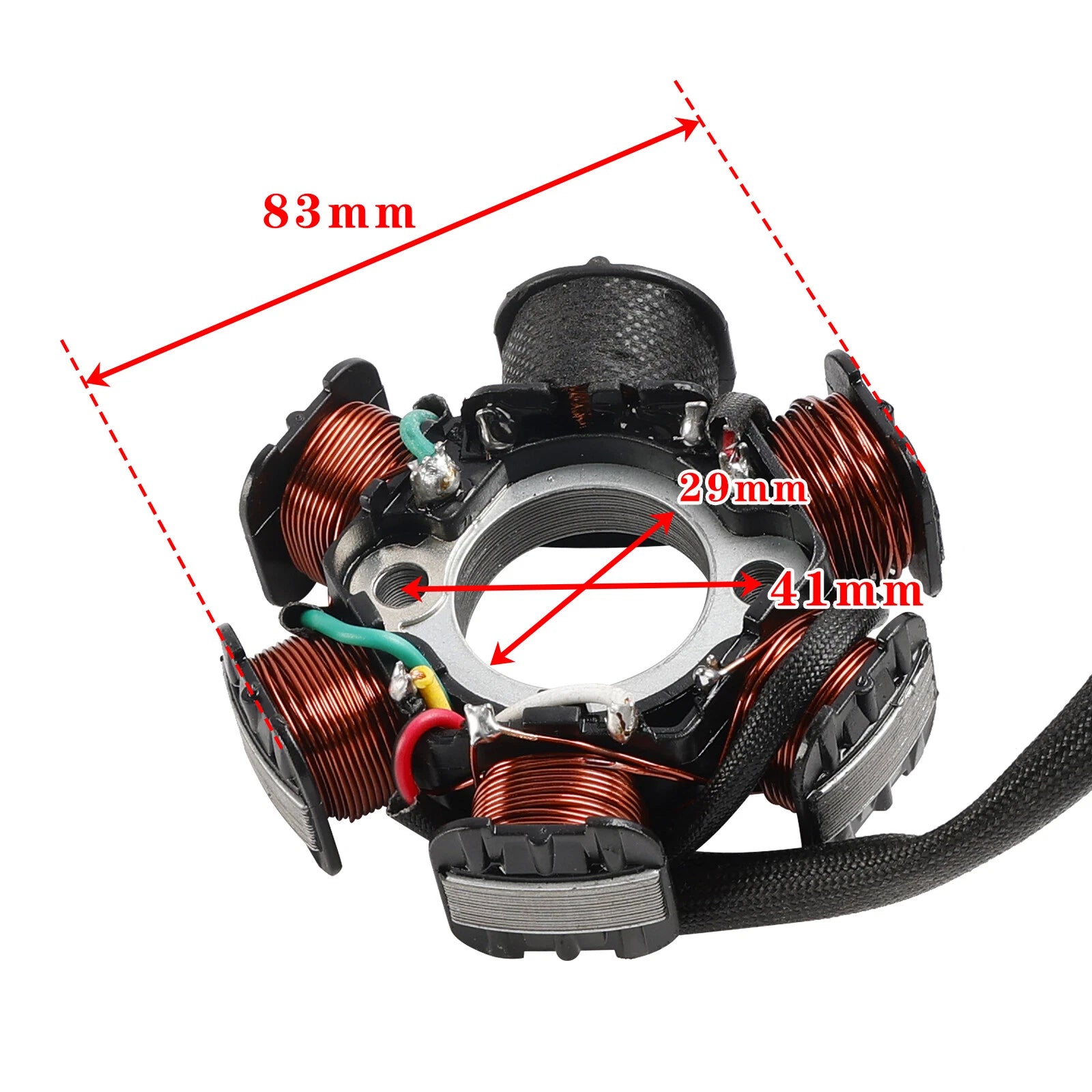 Stator Magneto 6 Coil for Kymco DJ50 (2000–2023)