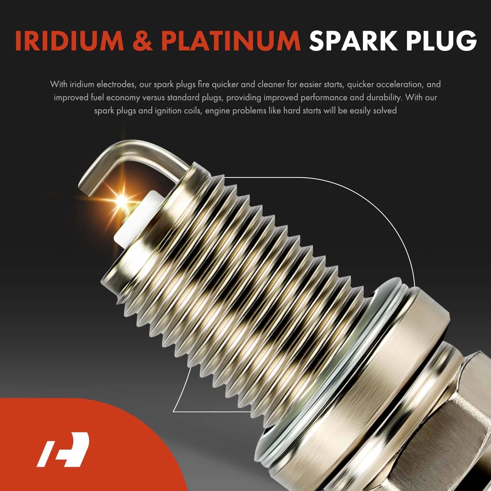 1x Ignition Coil & 4x Iridium Spark Plugs for Subaru Forester