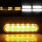 2X LED Turn Signal Indicator for Mini Motorcycle (Amber+White DRL)