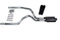 2.5" Dual Exhaust Kit for Dodge Dakota (1987–1996) - Black Tips