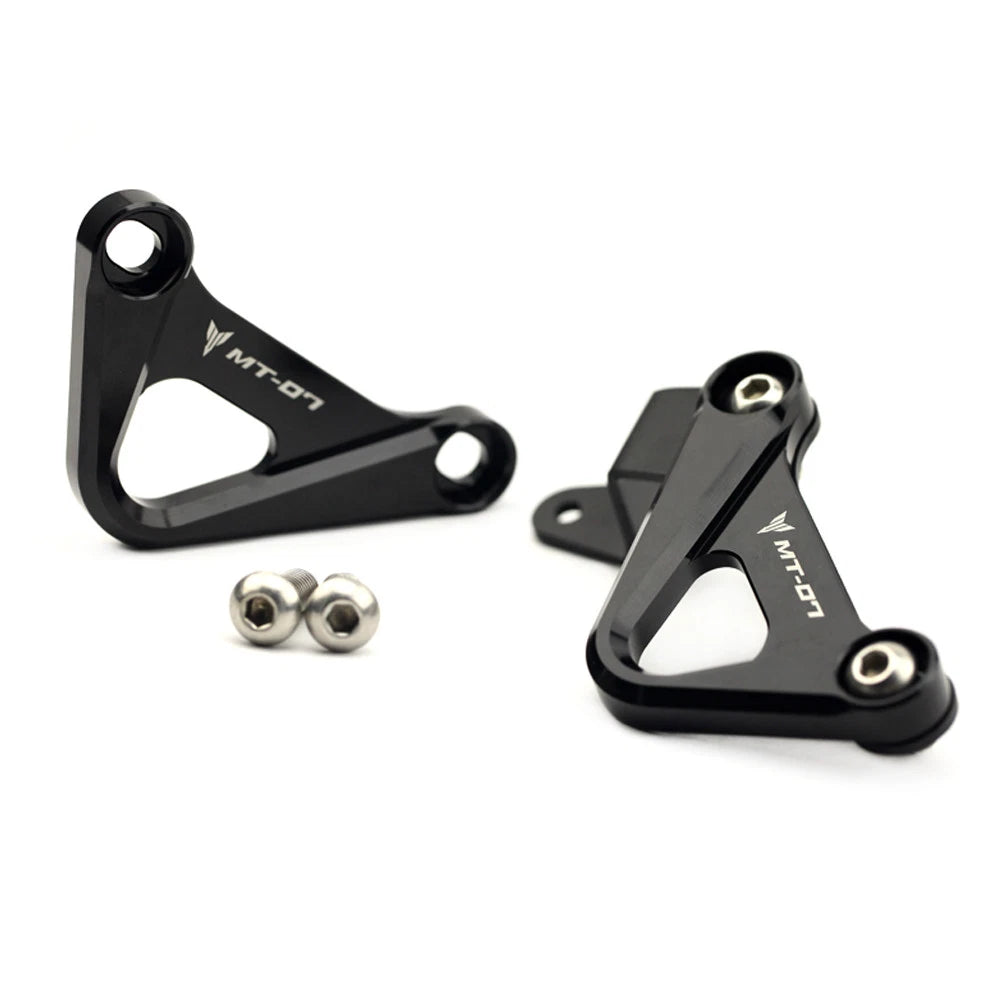 CNC Rear Foot Rest Blanking Plates for Yamaha MT-07 FZ-07 (2014–2024)