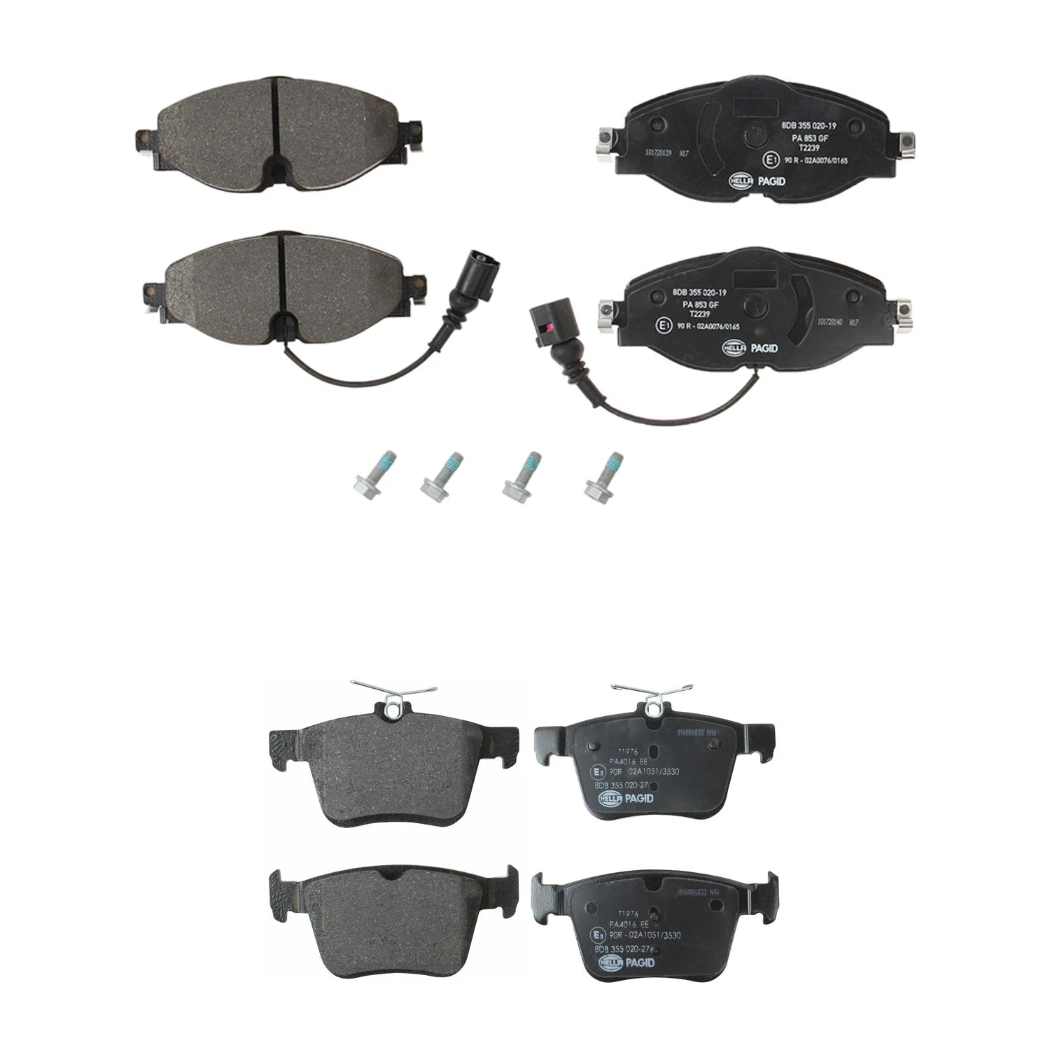 Disc Brake Pads Kit for Audi A3 Quattro, A3 Sportback e-tron (2015–2020)