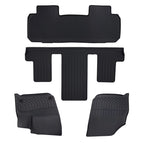 Set of 4 Black TPE Anti-Slip Floor Mats for Chevrolet Traverse (2018–2025)