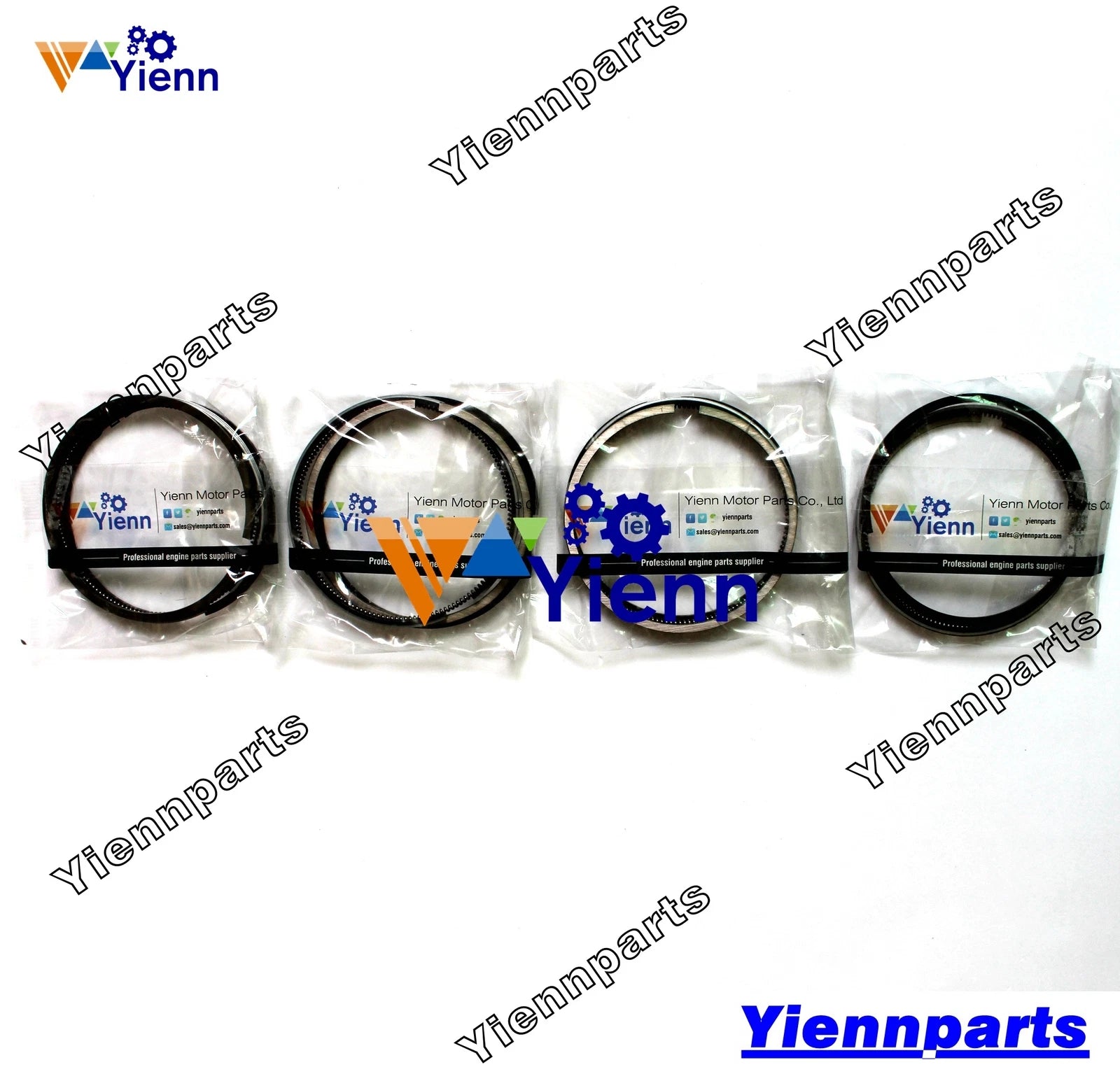 Piston Ring Set for Bobcat S175 S185 T180 T190 337D 341C 341D (2000–2023)
