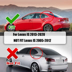 Gloss Black Side Window Louver Shutter Cover Trim for Lexus IS (2013–2020)