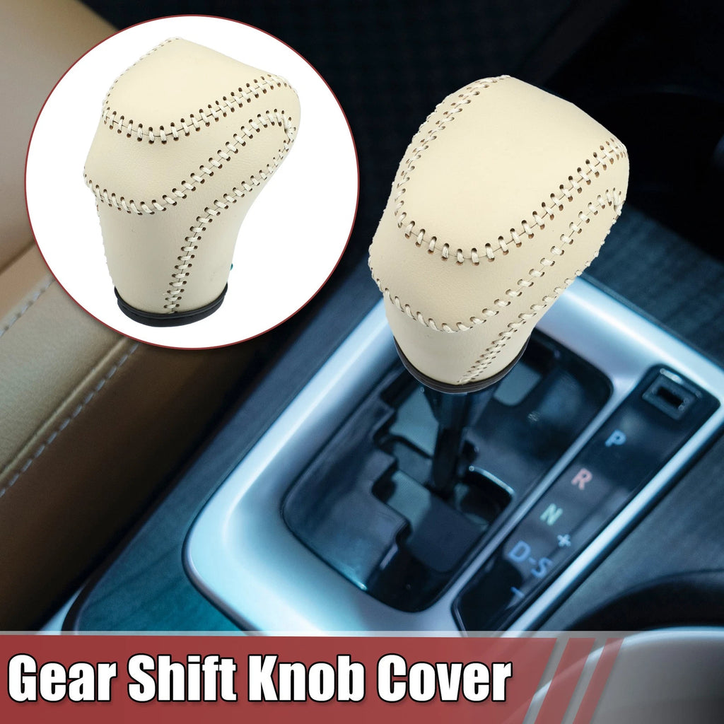 Gear Shift Knob Cover for Toyota Land Cruiser Prado (2010–2023) Beige