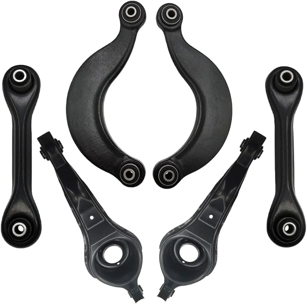 Set of 6 Rear Upper Lower Suspension Control Arms Kit for Mazda 3 (2007–2013)