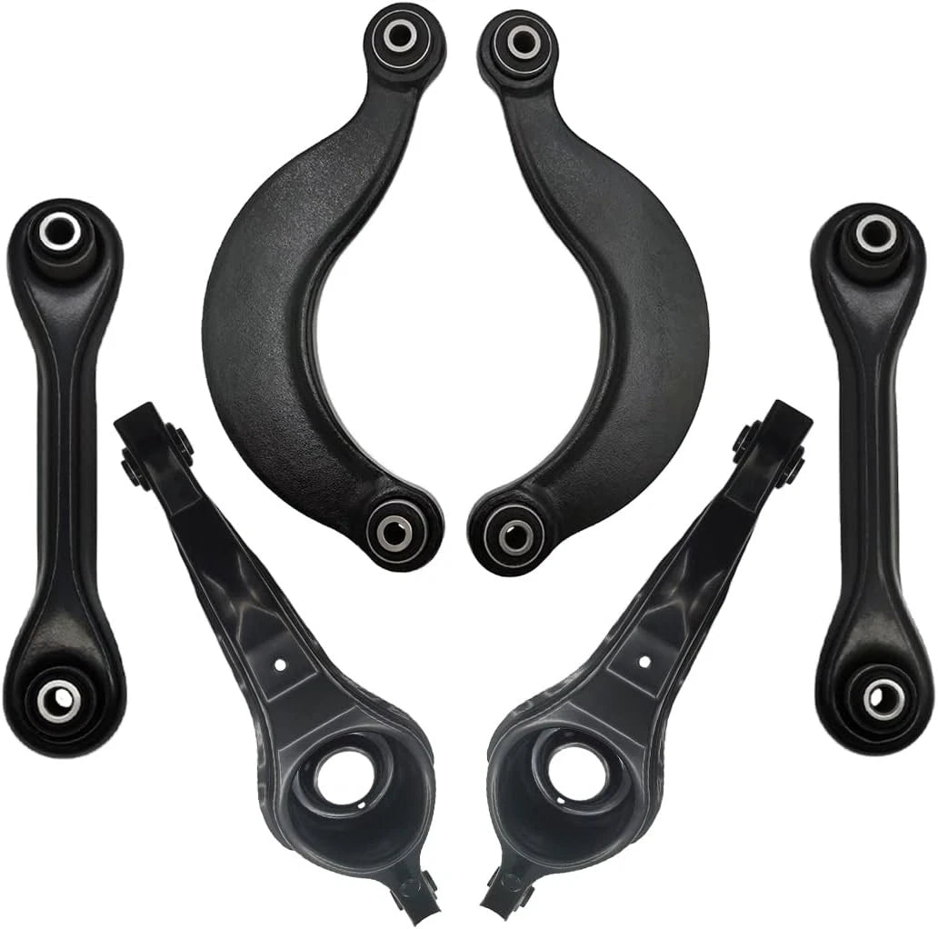 Set of 6 Rear Upper Lower Suspension Control Arms Kit for Mazda 3 (2007–2013)