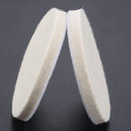 Set of 2 80mm Wool Felt Buffing Pads for Automotive Refinishing
