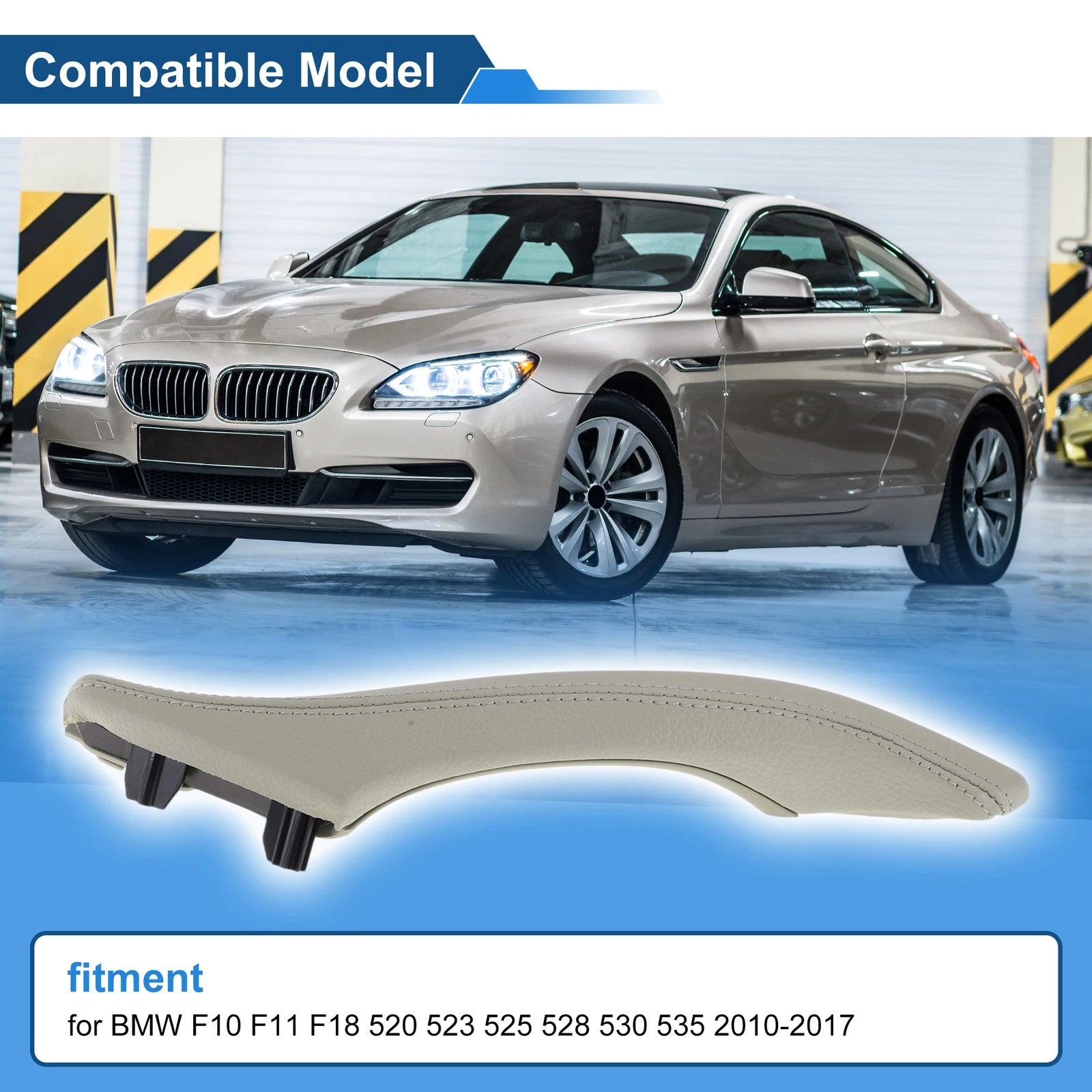 Inner Door Panel Handle for BMW F10 F11 F18 (2010–2017) No. 51417225863 Beige