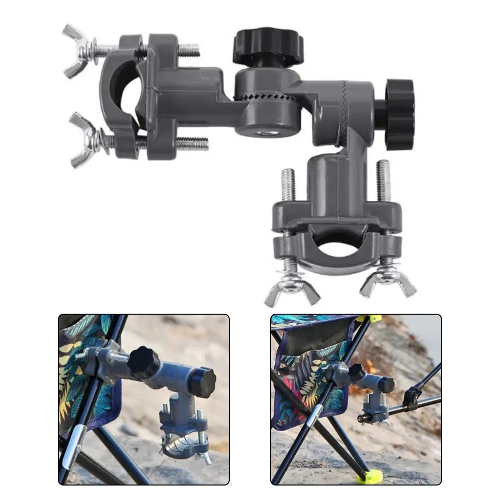 Fishing Umbrella Clamp 360 Degree Adjustable Bracket for Chairs and Platforms