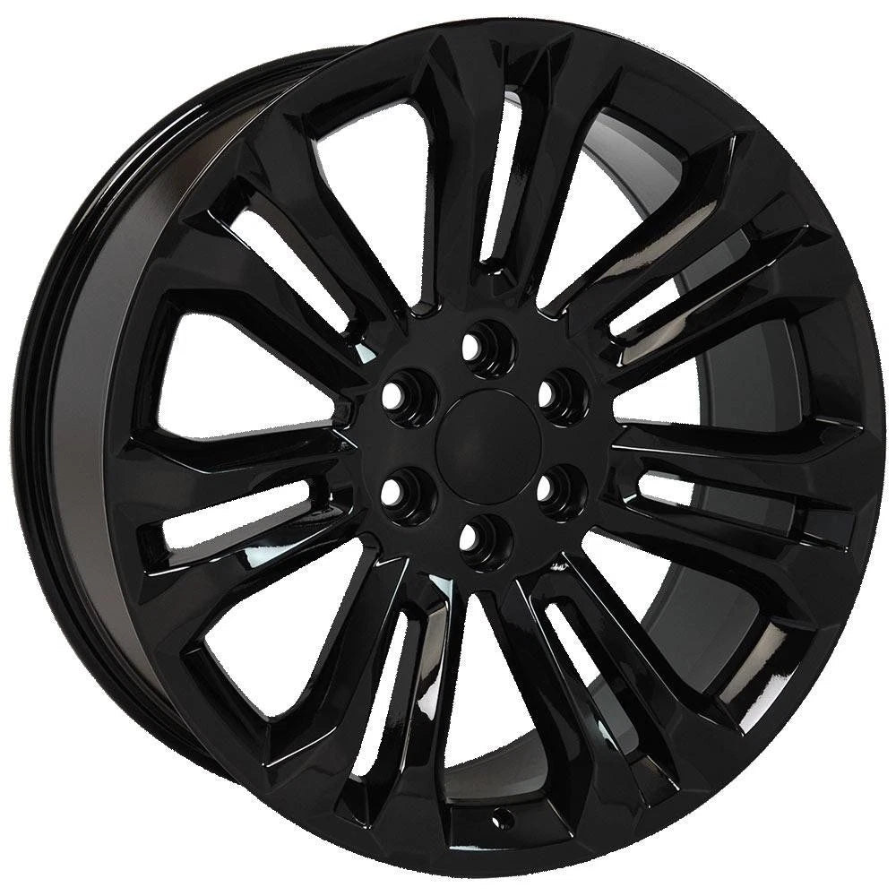 Gloss Black Wheel 22 Inch Replacement for 1992–1994 Chevy Blazer