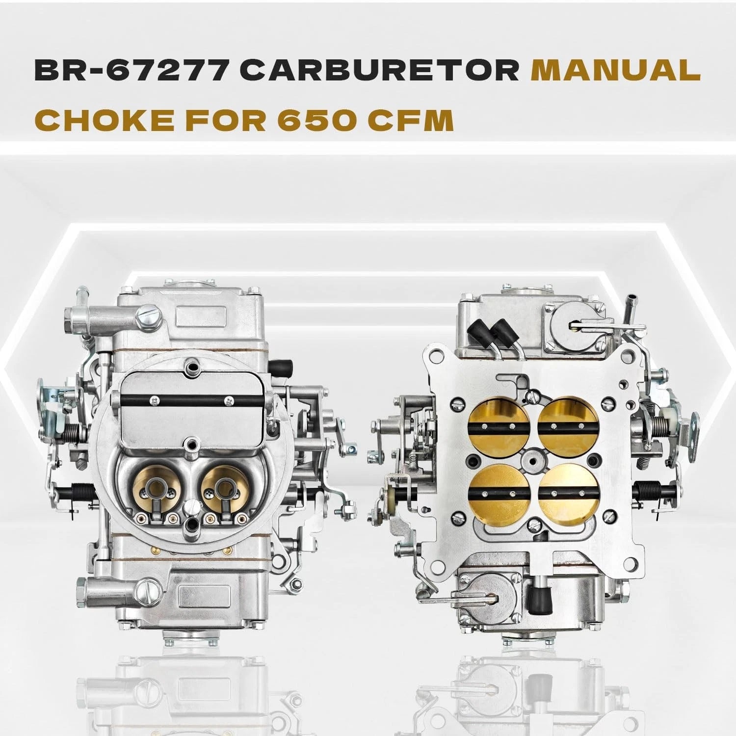 650CFM Carburetor Manual Choke BR-67277 for Holley Brawler 4150 (Fit)