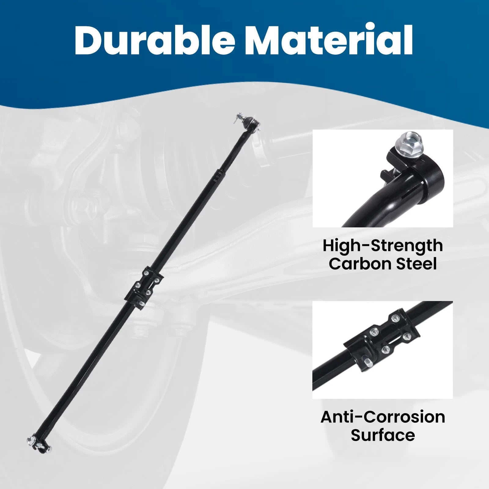 1pc Front Lower Outer Right Tie Rod End for Jeep Wrangler JK (2007–2018) DS300043