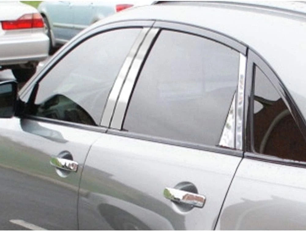 8pc. Luxury FX Stainless Steel Pillar Post Trim for 2004-2008 Infiniti FX35 4DR
