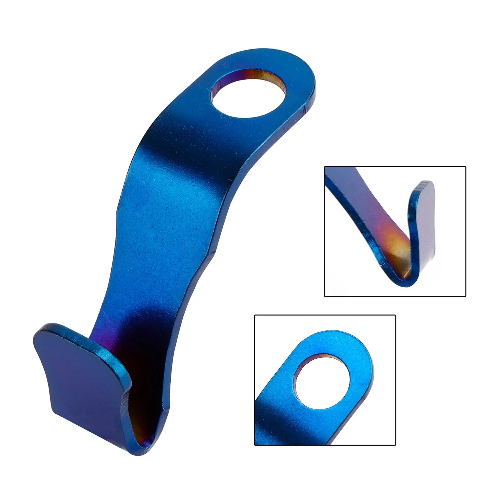 Helmet Hook Hanger Storage Holder for Motorcycle (Universal) - Blue