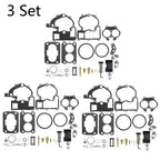 Set of 3 Carburetor Overhaul Kits for Mercruiser 3.0L 4.3L 5.0L 5.7L